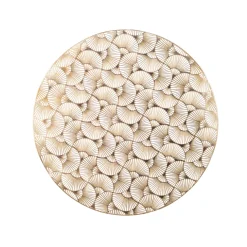 Decoris placemat met waaiermotief - Goud - D 38cm