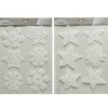 Decoris Raamdecoratie met Sneeuw - Wit - PVC - 40cm