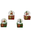 Decoris Schudbol Polyresin Giftbox - Crème - 6,5cm