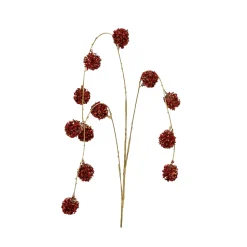 Decoris Spray Lametta - Rood/Goud - 90cm