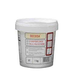 DECOSA - Polystyreenlijm - Emmer 1 Kg - 6 Stuks