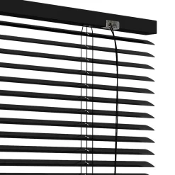 Decosol jaloezie horizontaal aluminium zwart 25mm 80x130cm