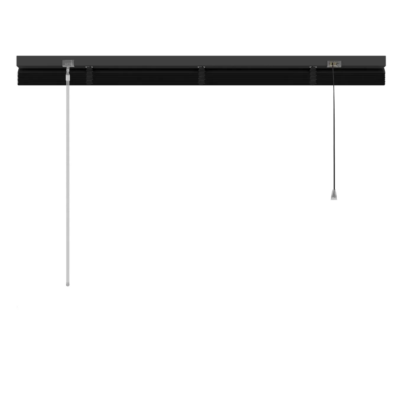Decosol jaloezie horizontaal aluminium zwart 25mm 80x130cm