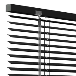 Decosol jaloezie horizontaal aluminium zwart 25mm 80x130cm
