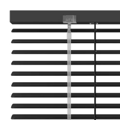 Decosol jaloezie horizontaal aluminium zwart 25mm 80x130cm