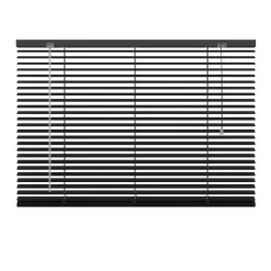 Decosol jaloezie horizontaal aluminium zwart 25mm 80x130cm