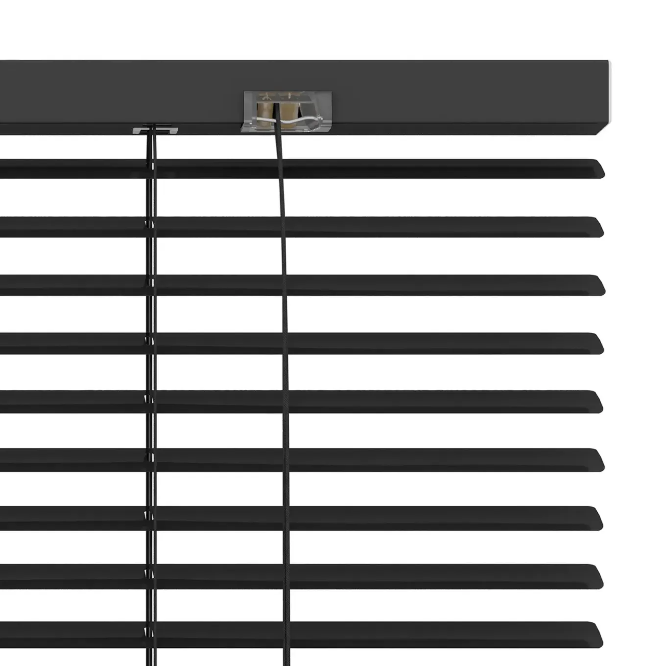 Decosol jaloezie horizontaal aluminium zwart 25mm 80x130cm