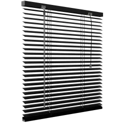 Decosol jaloezie horizontaal aluminium zwart 25mm 120x180cm