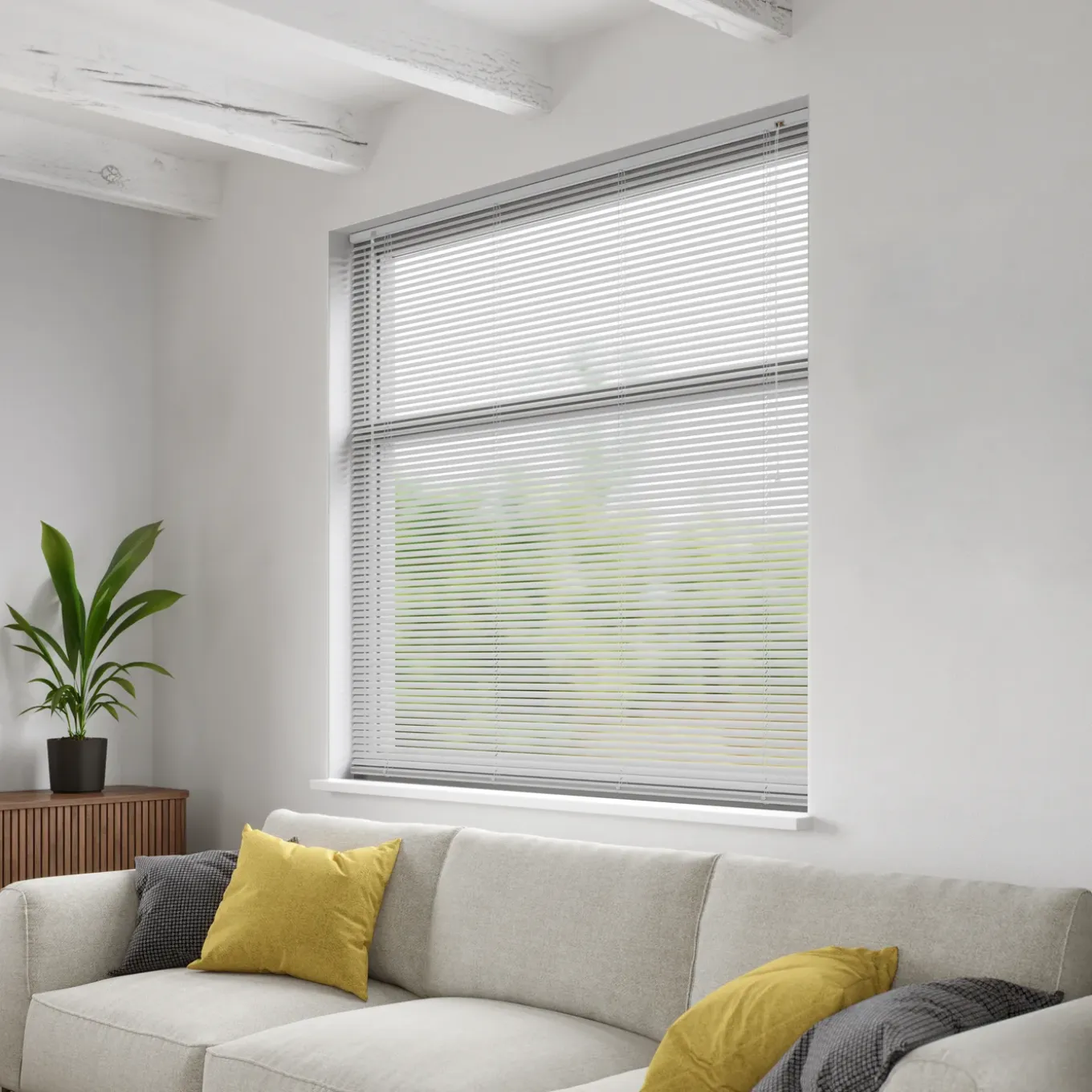 Decosol jaloezie horizontaal aluminium wit 25mm 160x180cm