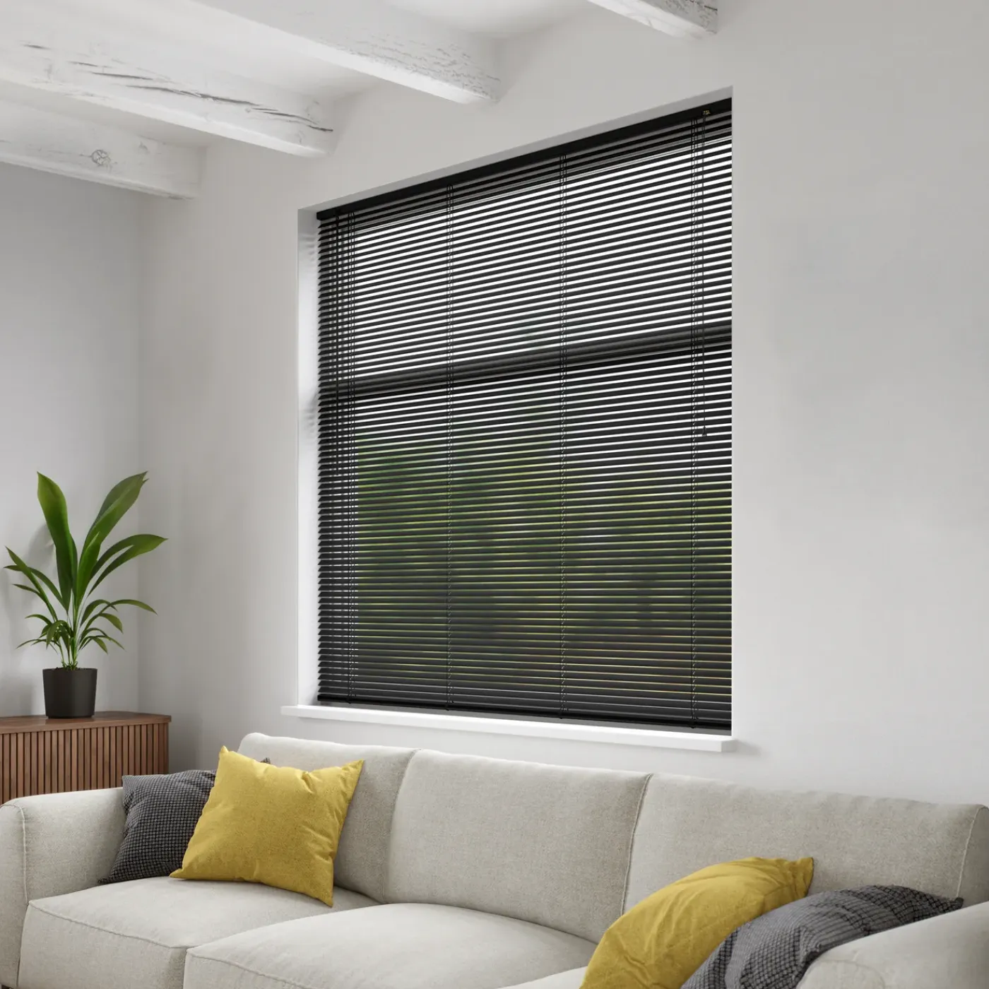 Decosol 203 jaloezie horizontaal aluminium zwart 60x130cm