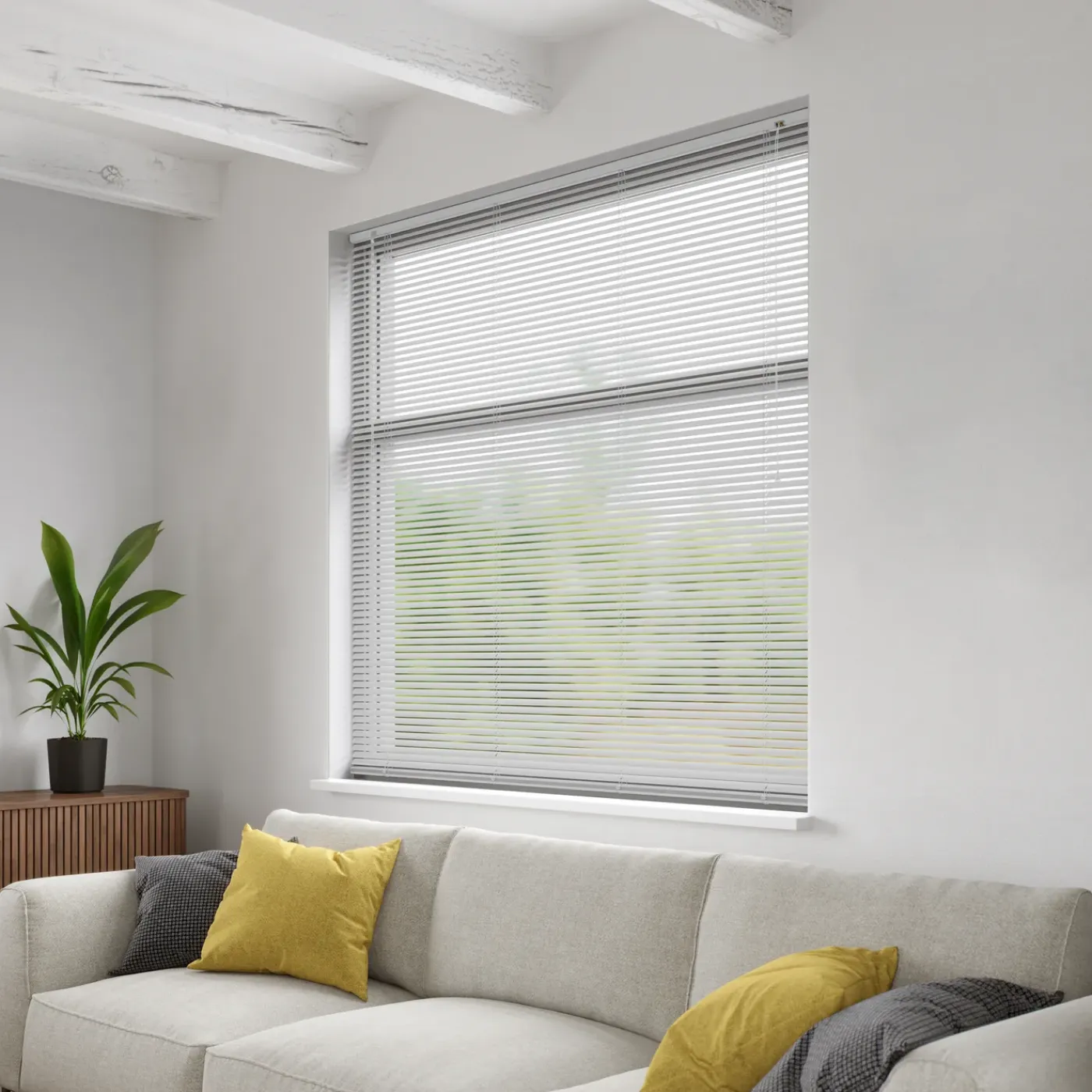 Decosol jaloezie horizontaal aluminium wit 25mm 120x180cm