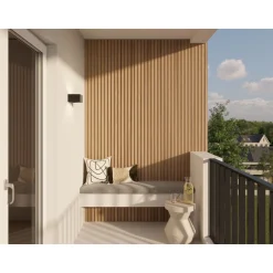 Decowall Outdoor lattenwand - Karamel - 238x14cm - 21mm - 5 stuks