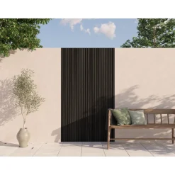 CanDo Decowall Outdoor lattenwand - Zwart - 238x14cm - 21mm - 5 stuks