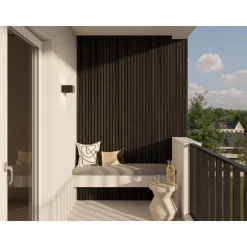 CanDo Decowall Outdoor lattenwand - Zwart - 238x14cm - 21mm - 5 stuks