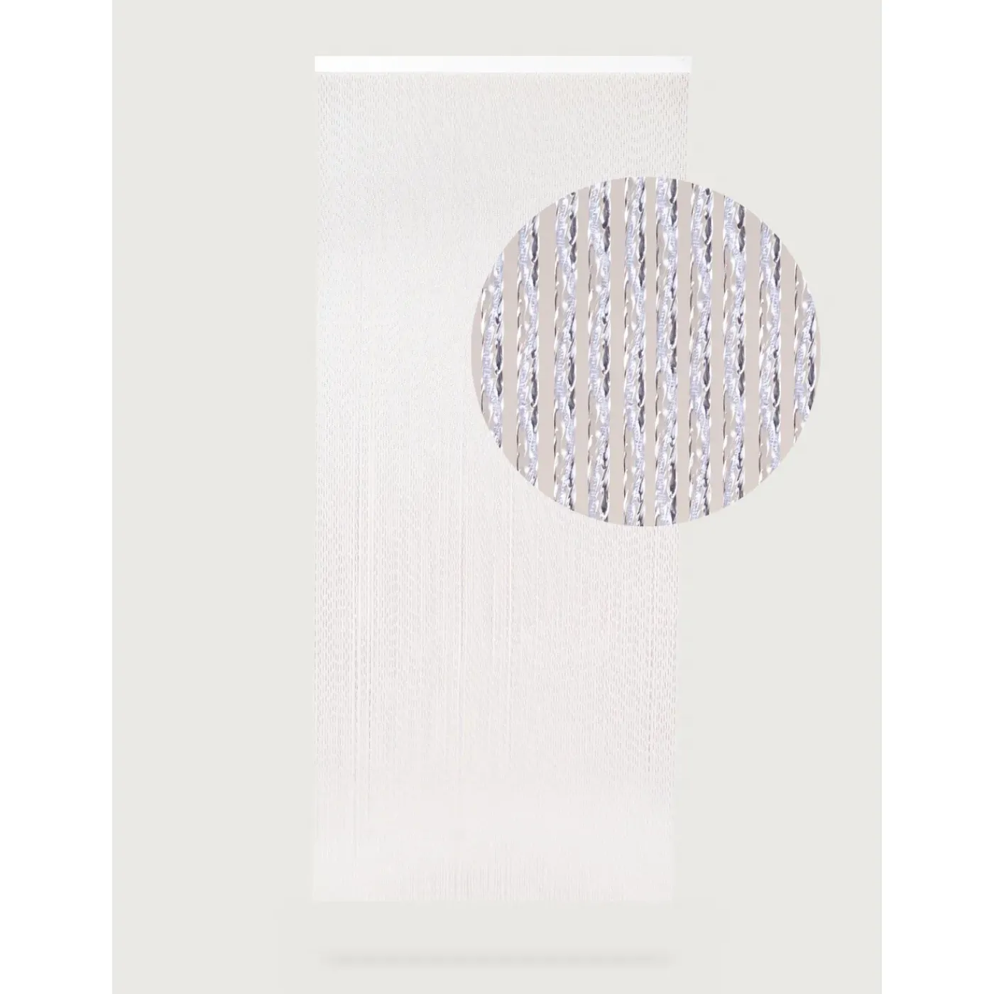Degor Vliegengordijn Paola - 100x230cm - Wit - Kunststof