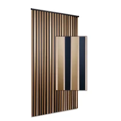 Degor Vliegengordijn - 90x220cm - Goud/Zwart - Huisdiervriendelijk