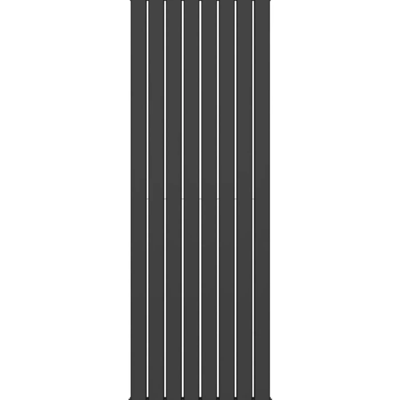 Belrad Design Radiator Verticale lamellen Maat 1800x608mm Kleur Mat Zwart Vermogen 2164 Watt