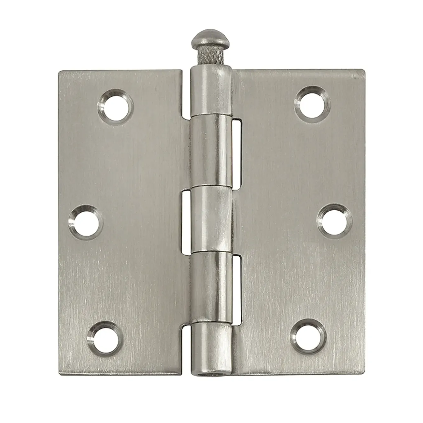 Deurscharnier - rvs - 76x76 mm - met rechte hoeken