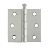 Overig Deurscharnier - verzinkt staal - 63x63 mm - met rechte hoeken - 6 stuks