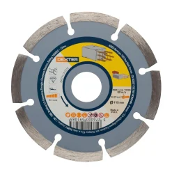 DEXTER Diamantschijf - beton, baksteen en cement - 115x22,2mm
