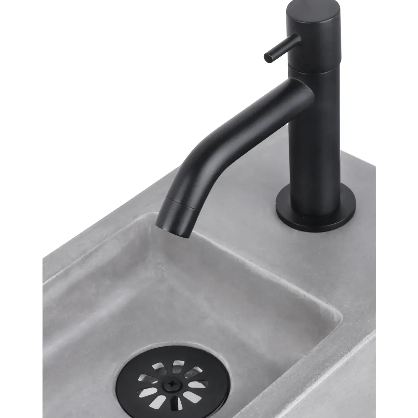 Differnz Afvoerplug Mix & Match Clic-clac - Messing - Zonder overloop - Zwart mat - 64mm