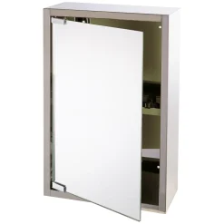 Differnz Spiegelkast Look - RVS - Zilver - 51x36x18cm