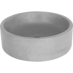 Differnz Waskom Badkamer Marba - Beton - Rond - Lichtgrijs - 47,5cm