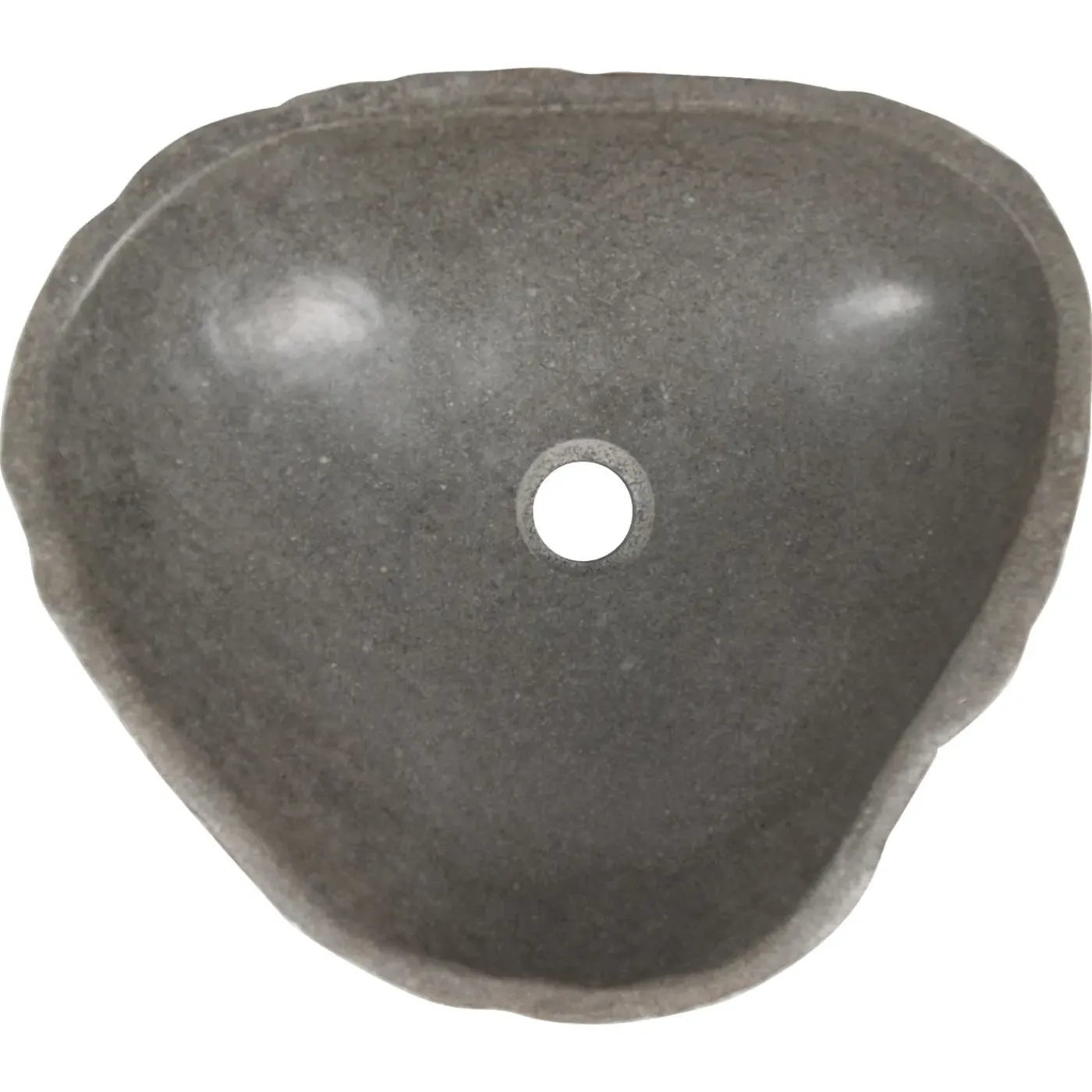 Differnz Waskom Lombok - Riviersteen - Rond - Grijs - 47x47x18cm