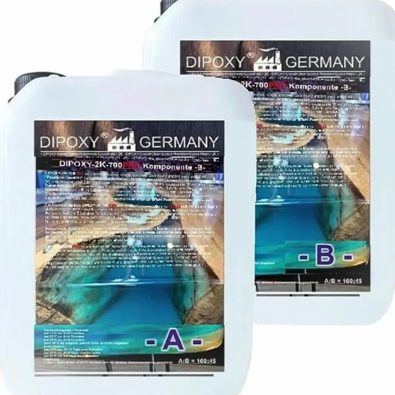 Dipoxy - Professionele Epoxyhars - Transparant - 4kg - Ideaal Voor River Table