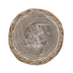 Dk Design Plantenmand - Ivy - Binnenzak - Rotan - B23 X H20 Cm