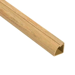 D-Line kabelgoot zelfklevend kwartrond 22x22mm 2m premium hout optiek