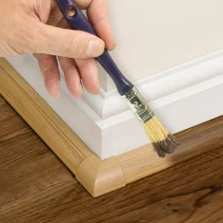 D-Line kabelgoot zelfklevend kwartrond 22x22mm 2m premium hout optiek