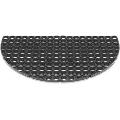 Overig Domino Deurmat Halfrond - Rubber - Zwart - 45x75cm - Weerbestendig