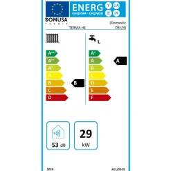 Domusa - Stookolieketel - Therma He-pack - Wit - 1365x550x650mm - 28kw - Boiler 85l