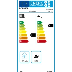 DOMUSA - Stookolieketel - Therma He-pack - Wit - 1365x550x650mm - 28kw - Boiler 85l