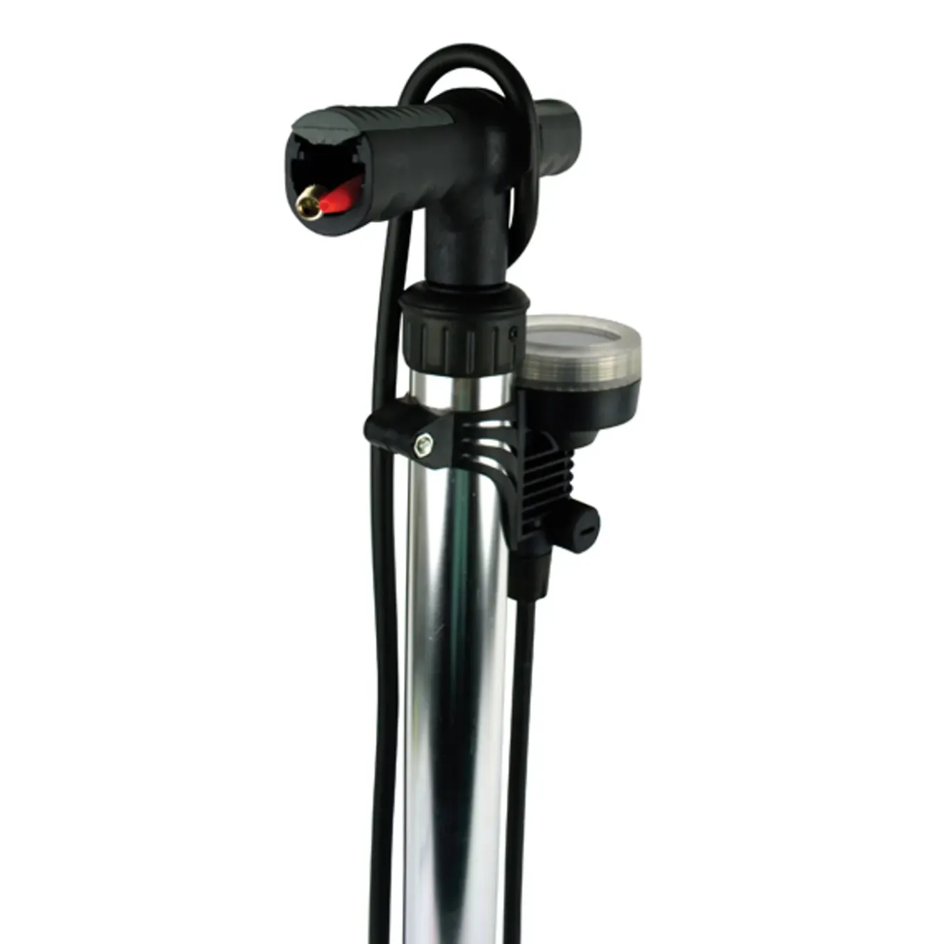 Dresco fietspomp met manometer 52cm