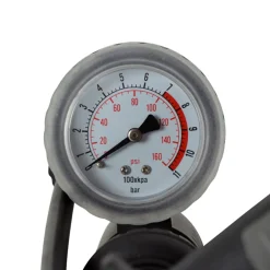 Dresco fietspomp met manometer 52cm