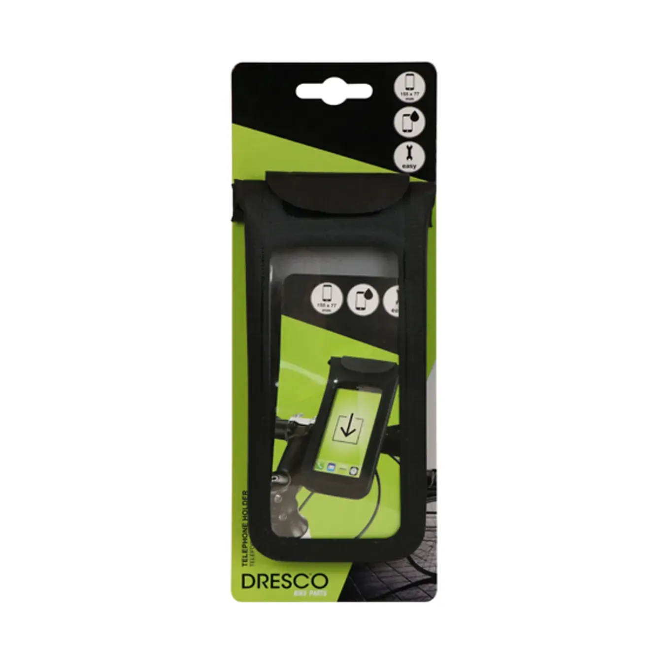 Dresco smartphone houder fiets & hoes 155x77x11mm