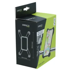 Dresco smartphone houder fiets EZ Grip zwart