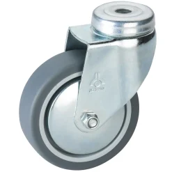 Dörner Helmer Zwenkwiel voor Meubels - voor Diverse Vloeren - Kunststof - met Gat - diam. 75mm