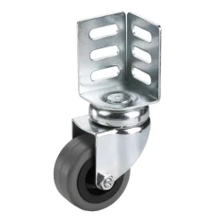 Dorner Helmer Dörner Helmer Zwenkwiel voor Meubels - voor Diverse Ondergronden - Rubber - Met plaat - diam. 50mm