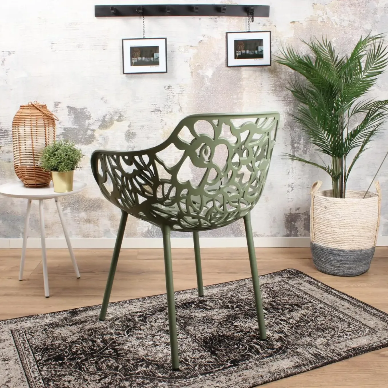 Ds4u - Cast Magnolia Stoel Met Arm Avocado