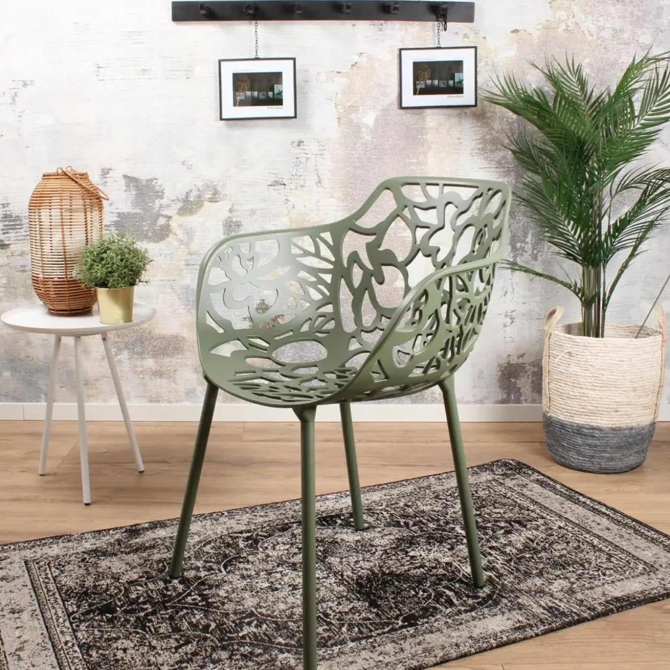 Ds4u - Cast Magnolia Stoel Met Arm Avocado