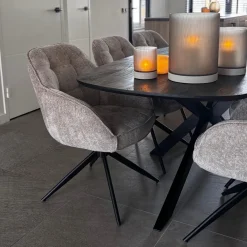 Ds4u - Joy Draaibare Eetkamerstoel - Champagne