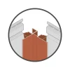 Dumaclin multifunctioneel profiel gevelbekleding T11 taupe 2,5m