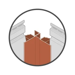 Dumaclin multifunctioneel profiel gevelbekleding T11 taupe 2,5m