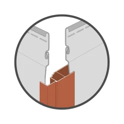 Dumaplast Dumaclin multifunctioneel profiel gevelbekleding T11 antraciet 2,5m