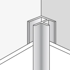 Dumaplast Hoekprofiel - Dumawall - Aluminium - 23x23x2mm 2,6m