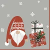 Duni Kerst Thema Servetten - 20x St - 33 X 33 Cm - Gnoom/kerstman