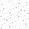 Duni Kerst Thema Servetten - 20x - 33 X 33 Cm - Wit Met Sterren